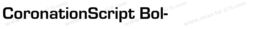 CoronationScript Bol字体转换